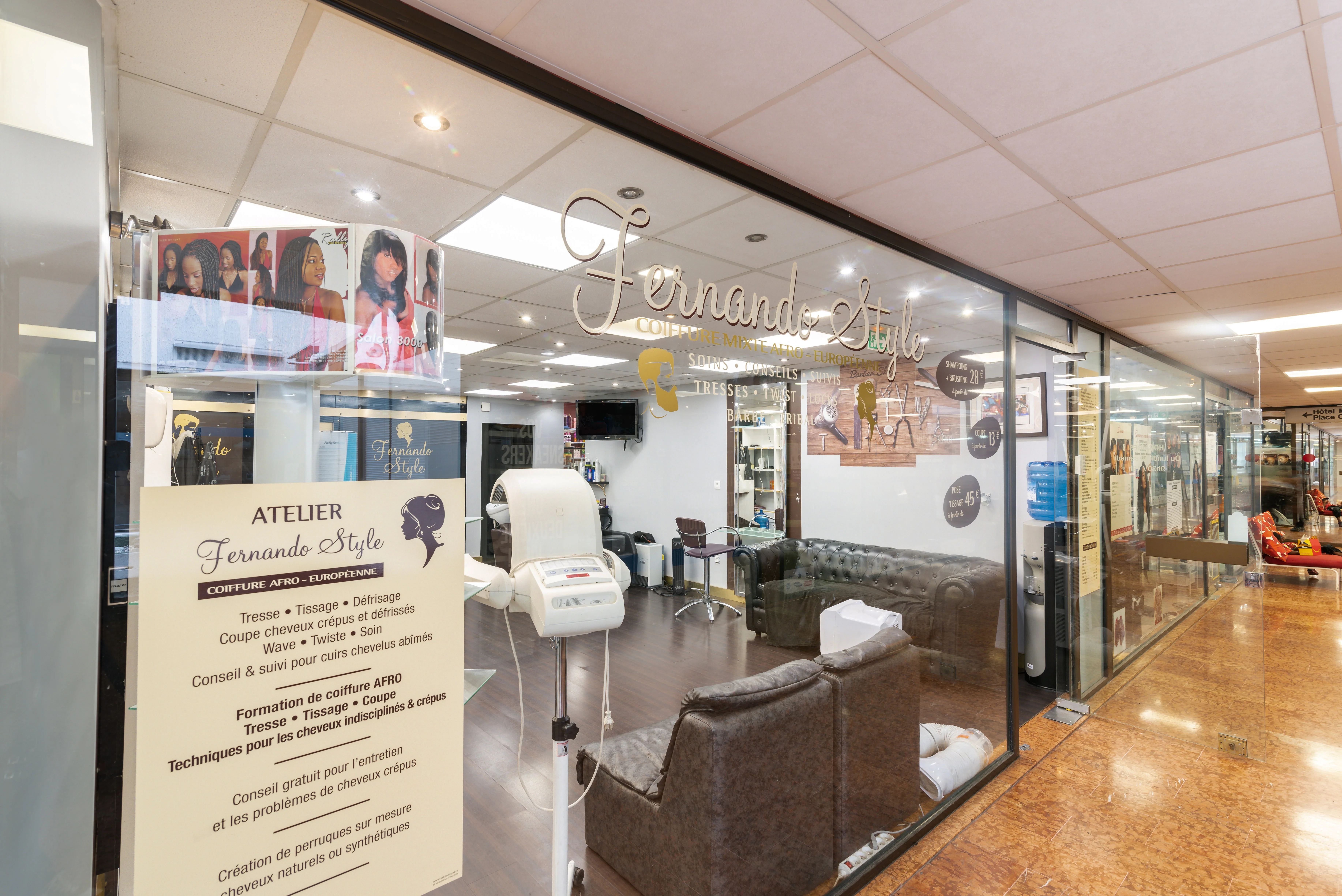 Façade du salon de coiffure au 14B Rue Maurice Fonvieille à Toulouse